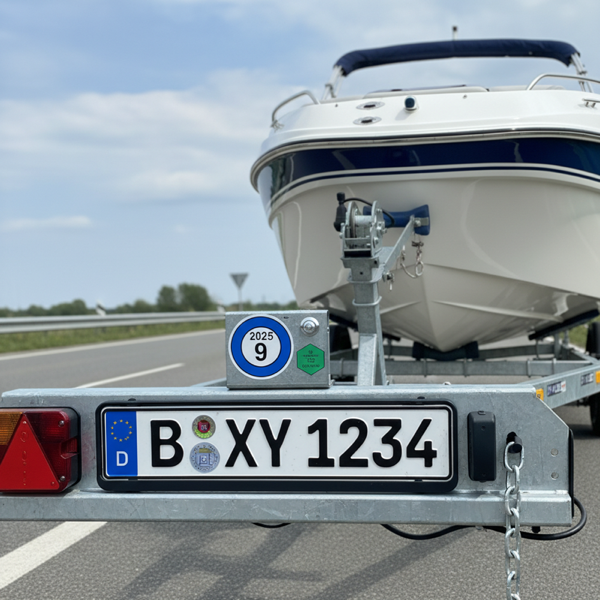 Bootsanhänger TÜV Zulassung Kennzeichen Deutschland